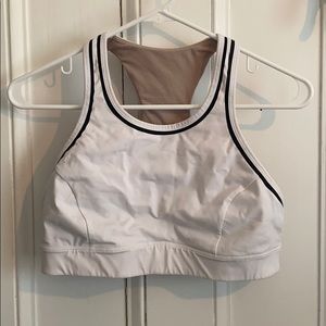 Lululemon white sports bra - worn ONCE